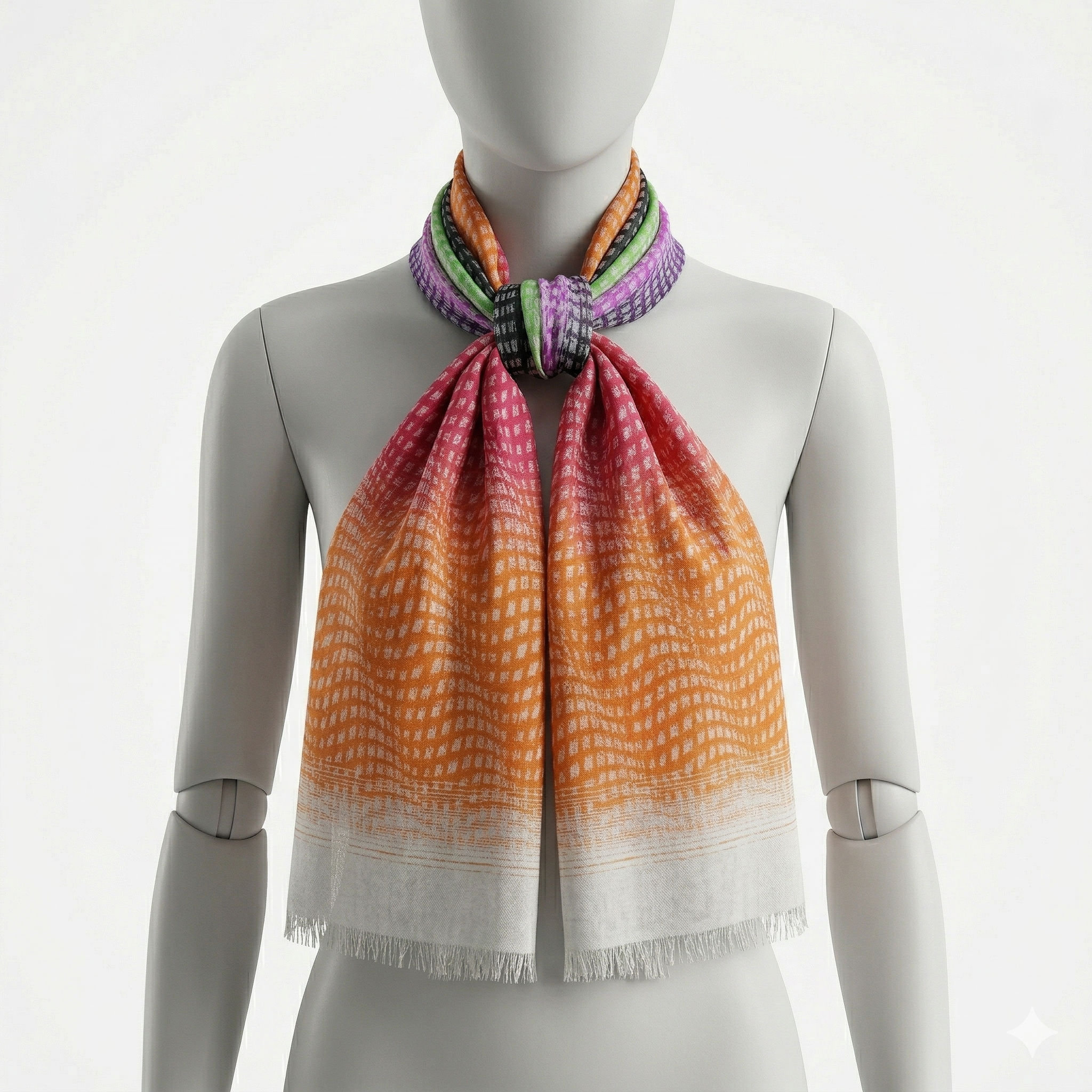 3D Pattern Illusion Scarf